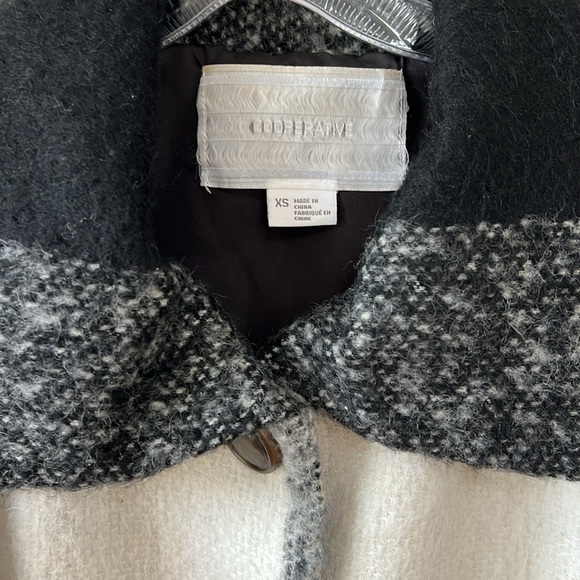 Urban Outfitters oversized buffalo check black and white coat - Picture 4 of 7